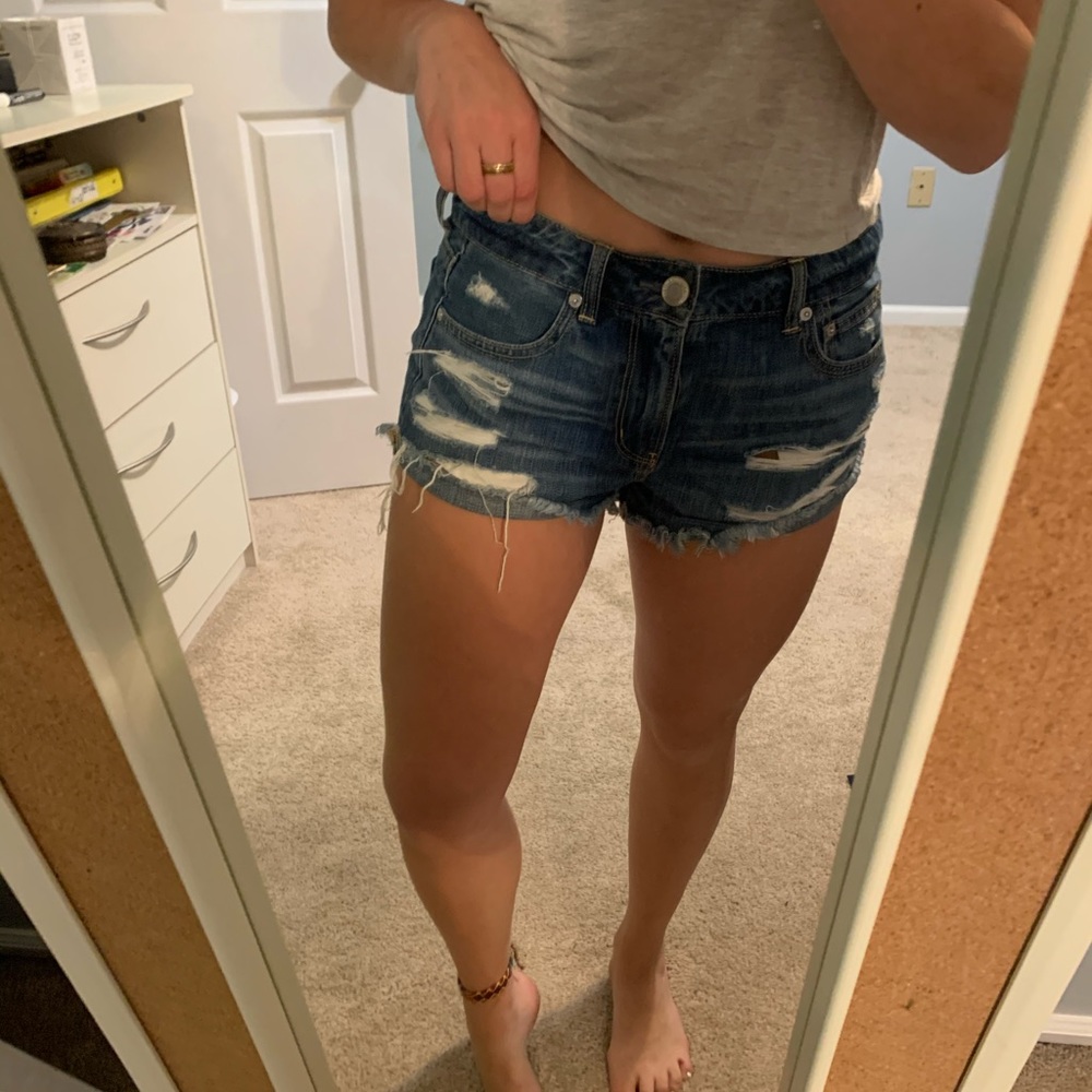 american eagle jean shorts